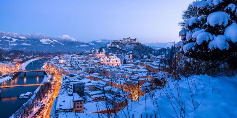 Salzburg Panorama im Winter